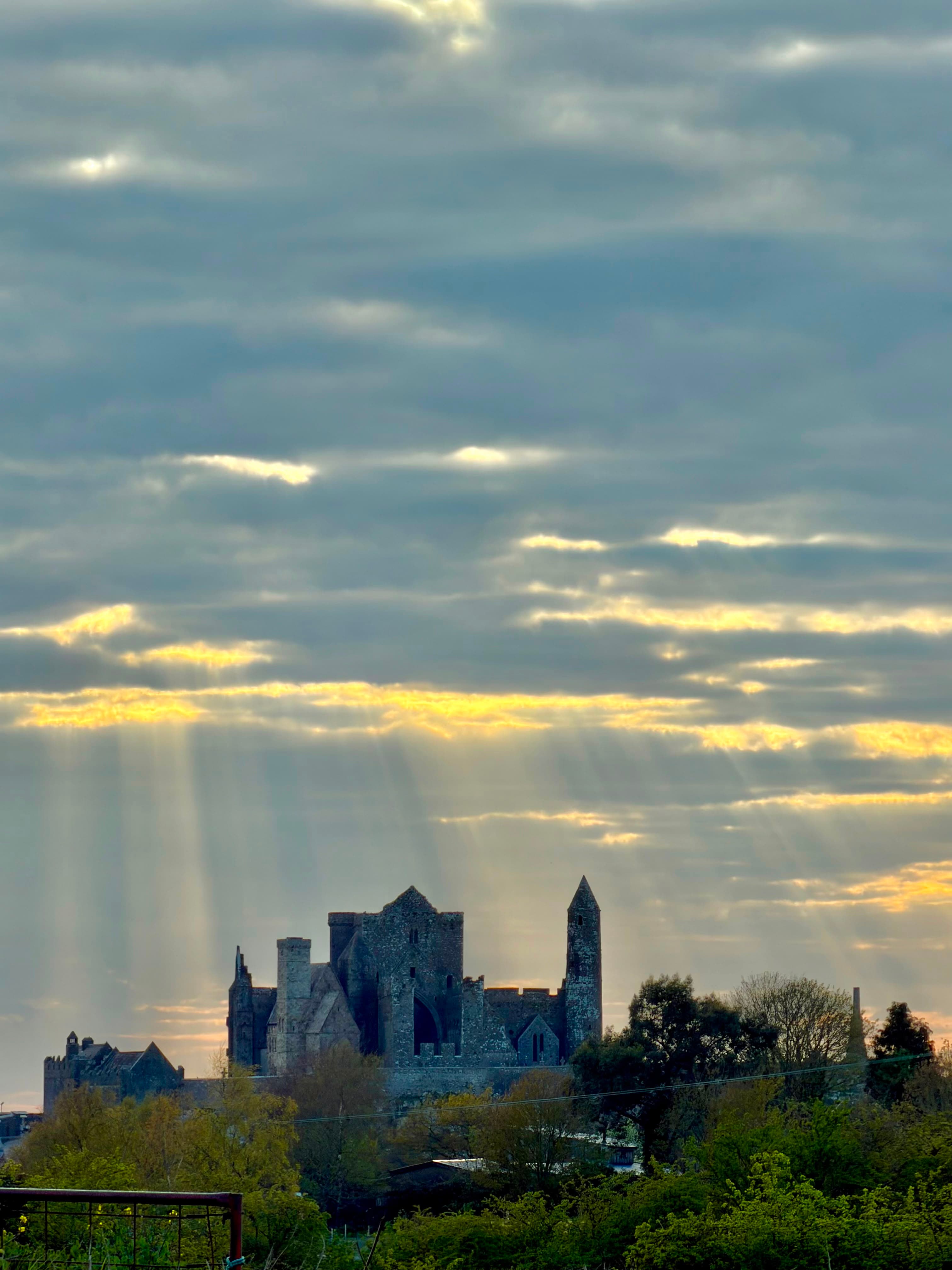 The Rock of Cashel at golden hour